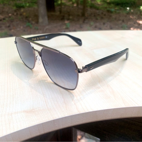RAG & BONE SUNGLASSES new modern metal sunglasses in case LUXURY STREETWEAR - Picture 13 of 13